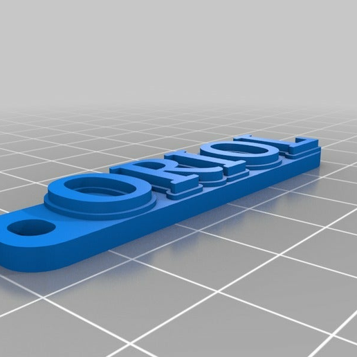 Oriol özelleştirilmiş anahtarlık 3D print model - Mito3D