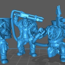 Ork Mund Boyz Flammen 3d print model - Mito3D