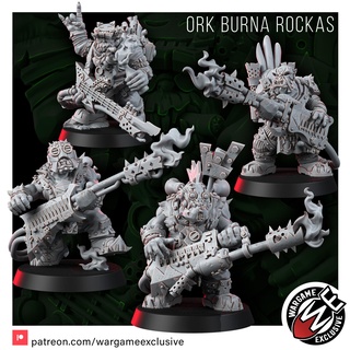 ork burna rockas Game goblins orks wargameexclusive 3d print model - Mito3D