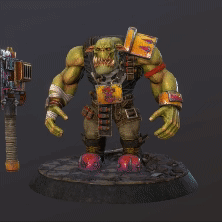 ork greenskins Art dnd dungeons and dragons kingdom death pathfinder mini miniature 3d print model - Mito3D