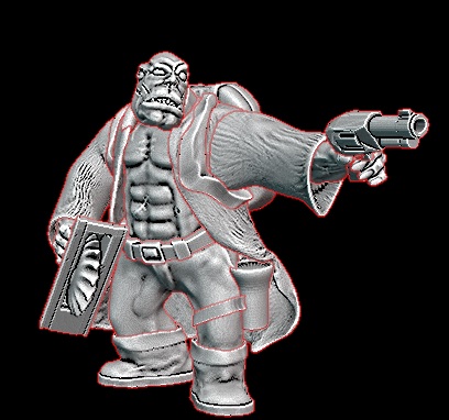 ork cóncavo paquete 3 orco modelo Ejército guerra waaagh piel verde mesa 28mm mek humie grande mel 3D print model - Mito3D