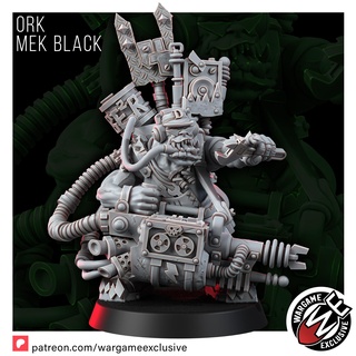 ork mek black Game orks wargameexclusive orc wargaming rock 3d print model - Mito3D