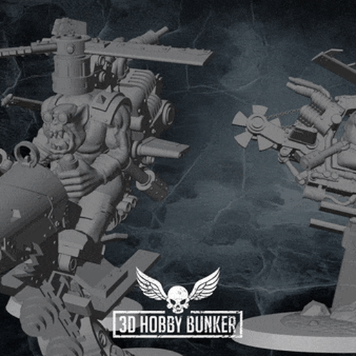 ork scrap helicopter 3D print model - Mito3D
