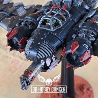 ork rottame aereo bombardiere blaster gioco wh40000 40000 orks orco ork_vehicle tavolo wargaming 28mm 3d print model - Mito3D