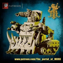 ork tanque comandante 28mm miniatura miniaturas Nintendo orks jogos guerra passatempo 3d print model - Mito3D