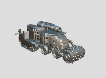 ork wagon - wargame Game 42k war robot hammer huge massive rpg voidwalker warforged tyrants 3d print model - Mito3D