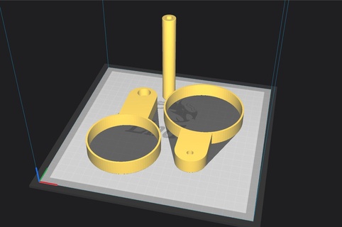 orlando universale studi riempibile tazza titolare supporto 3d print model - Mito3D