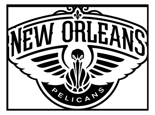 orleans pelicanos basquetebol logotipo 3d print model - Mito3D
