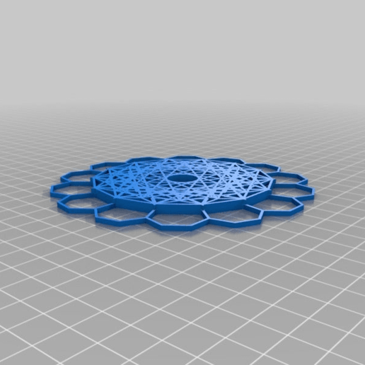 ornament art christmas geometric geometry math pattern snow snowflake 3D print model - Mito3D