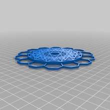 enfeite arte Natal geométrico geometria matemática padronizar neve floco 3d print model - Mito3D