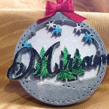 ornament ball miriam xmas natal christmas love cat shining decoration celebration animals 3d print model - Mito3D