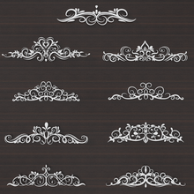 ornament collection 3 architecture relief carved baroque cartouche decor pediment molding kitbash rosette carving pattern drawing cnc leaf flower bud art pack architectural decoration 3d print model - Mito3D