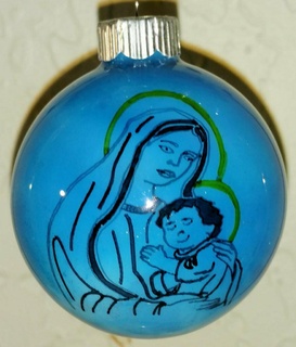 ornamento santo madre niño 2d Arte 3d print model - Mito3D