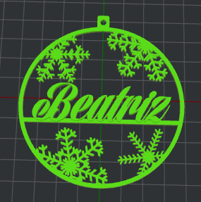 ornament name beatriz Home 3D print model - Mito3D