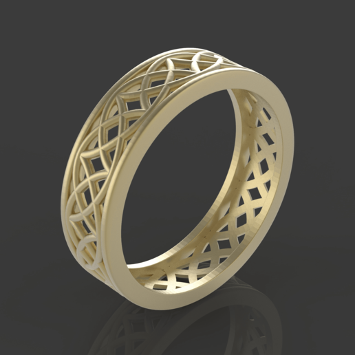 ornament ring jewelry jewel ancient male steel rings platinum silver jewellery goldy gold fashion art comfort round design fashionable elegant solid stylish 3D print model - Mito3D