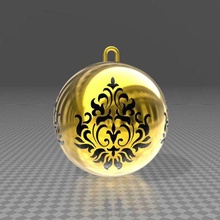 ornamentale Natale Deko palla deco 3d print model - Mito3D