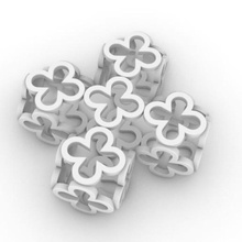 ornamental cross jewelry 3dprint floral ornaments 3d print model - Mito3D
