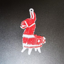 ornamental lama home sleigh deer sled stag christmas tree llama ornament decoration 3d print model - Mito3D
