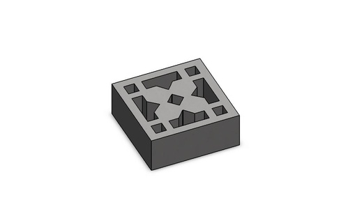 ornamental lattice block scale models architecture construction 3d print model - Mito3D