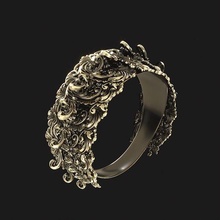 ornamental ring 2 jewelry jewellery design hand 3d print model - Mito3D