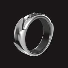 dekorativ Ring Schmuck Design Hand 3d print model - Mito3D