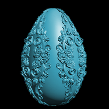 ornate easter egg 3d print model - Mito3D