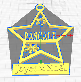 süs star Joyeux Paschal çeşitli Noel top ilk isim iyi selamlar köknar dekorasyon bayram Parti 3d print model - Mito3D