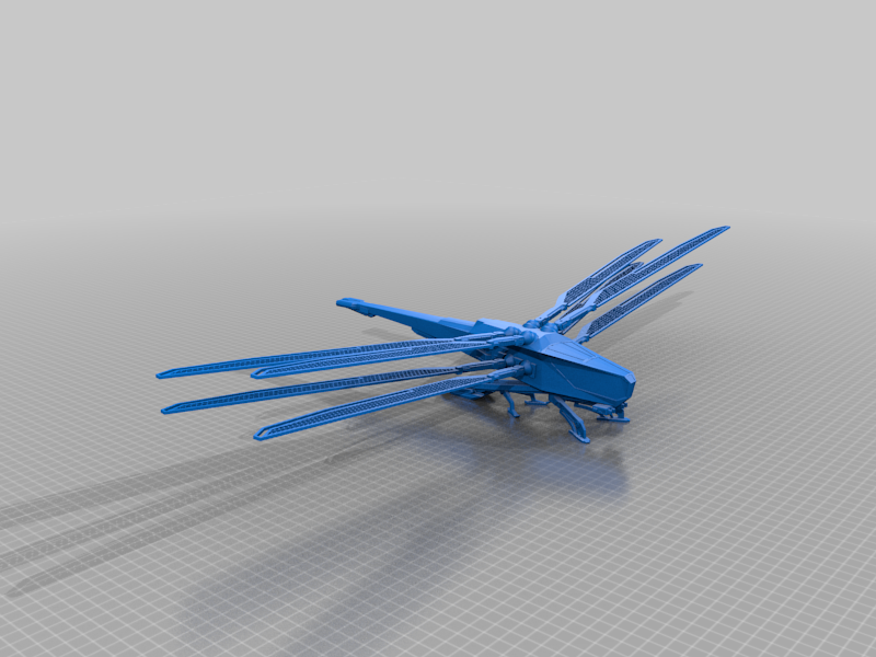 ornitóptero duna 2021 articulado alas maleficio patrón 3D print model - Mito3D