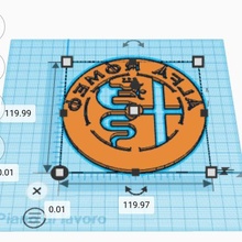 orologio logo alfa romeo gadget time watch office 3d print model - Mito3D