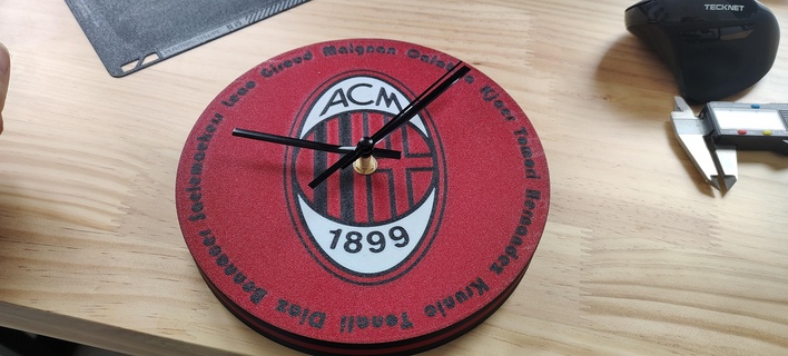 reloj Milán calcio 3d print model - Mito3D