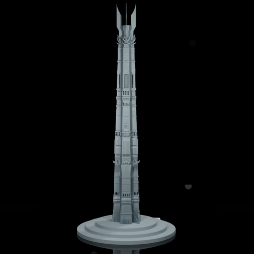 orthanc tour Isengard Seigneur anneaux 3d impression modèle architecture halotbuilding créalité Hobbit tolkien galdalf saruman bilbo 3D print model - Mito3D