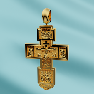 orthodox cross crucifixion jesus 3d print model - Mito3D