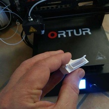 ortur 4 Ventilator Leitung 3d Drucker Teile Schrägstrich Kühlung angepasst montieren ortur4 3d_printer_parts 3d print model - Mito3D