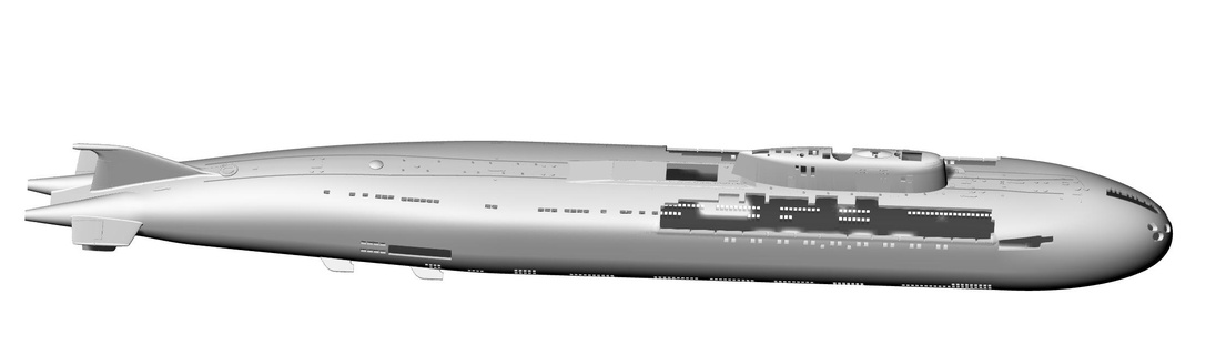 oscar class denizaltı oyun 3d print model - Mito3D