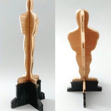 oscar 3d printable trophy art 3dlito puzzle estatua 3d print model - Mito3D