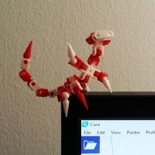 oscar roboscorpion various ball joint chain chainclip construction kit geometry toys 3d print model - Mito3D