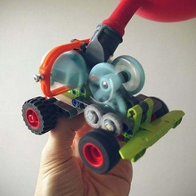 oscilante cilindro motor Lego aire globo comprimido compatible técnica vapor steampunk 3d print model - Mito3D