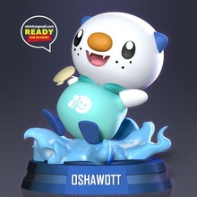 Oshawott pokemon fanart 3d print model - Mito3D