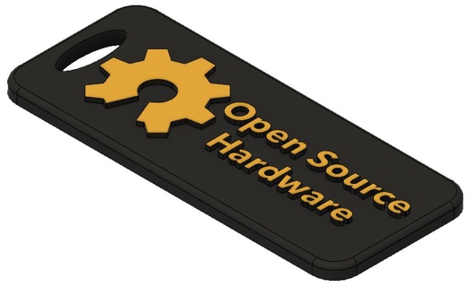 oshe keychain michigan tech mtu open source prusa color change keychains 3d print model - Mito3D