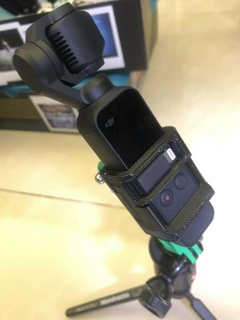 osmo Tasche montieren verbessert dji Ausführung gopro Kamera 3d print model - Mito3D