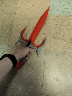 osrs runescape life sized dragon defender display + cosplay 3d print model - Mito3D