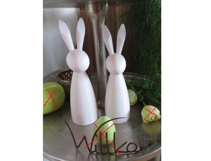osterhase ca 30 cm hoch deko ostern rabbit bunny table deco easter 3d print model - Mito3D