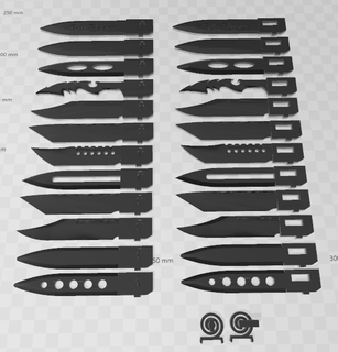 otf 24-blades-6thfinger-pack 3d print model - Mito3D