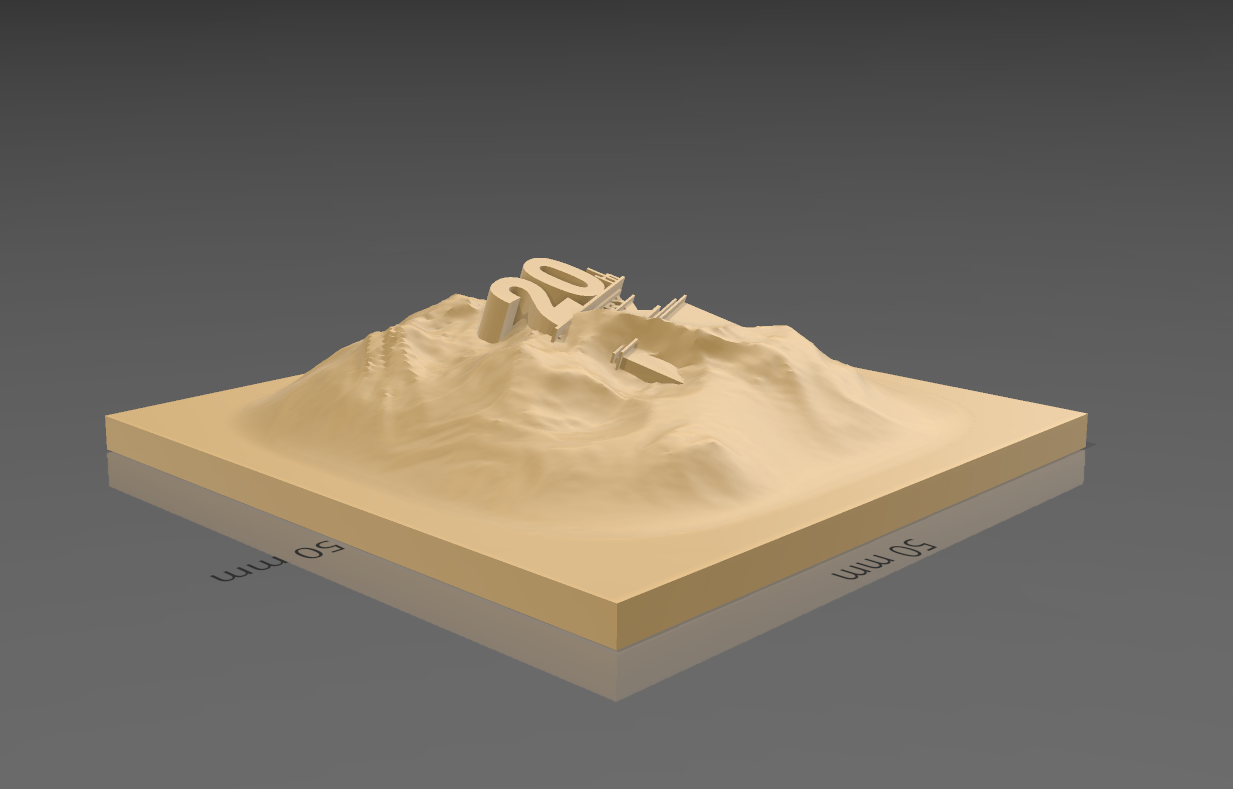 terreno 20th arquitectura mapa 3D print model - Mito3D