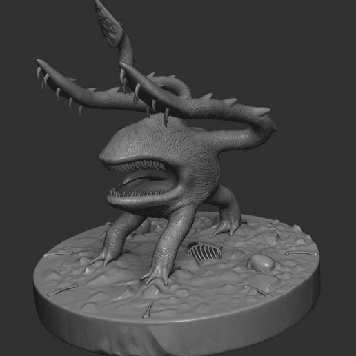 otyugh - dnd concept art creatures tabletop penandpaper pathfinder monster creature beast 3D print model - Mito3D