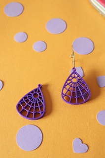ouija pendant earrings pending halloween witchy witch 3d print model - Mito3D