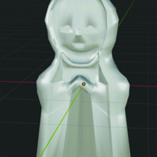 nuestra señora f fátima art virgen maria santo la estatua 3D print model - Mito3D