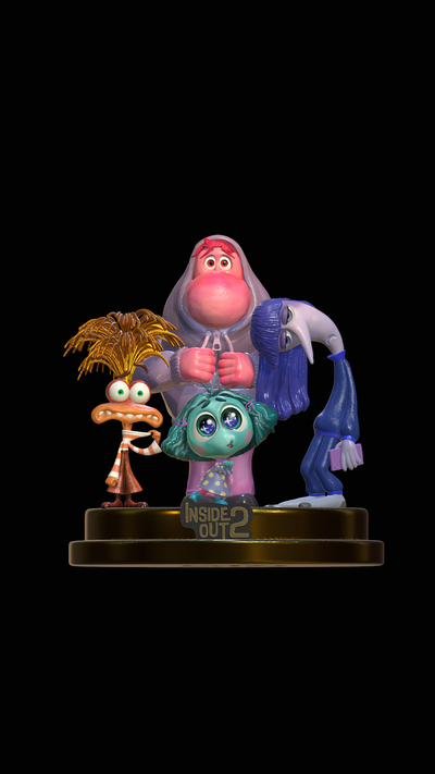 out 2 - emotions art disney pixar fan animal toy envy anxiety ennui embarrassement 3d print model - Mito3D