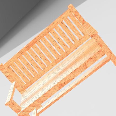 outdoor bench various outside furniture 3D print model - Mito3D