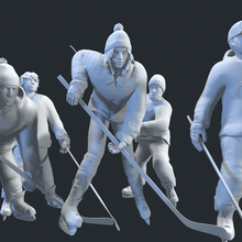 aire libre hockey niños pista hielo niña chico estanque 3d print model - Mito3D
